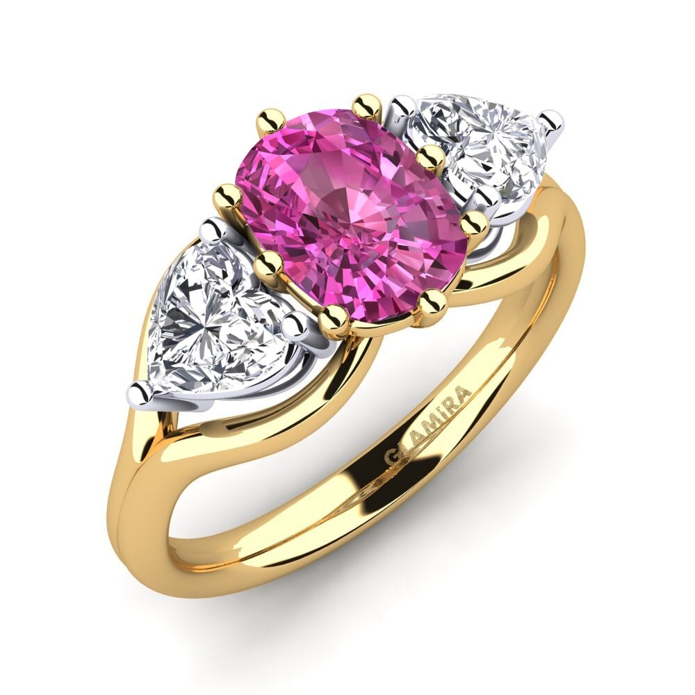 Pink Topaz Engagement Ring Aquene