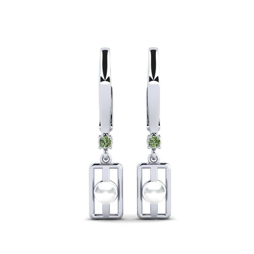 Green Diamond Women's Earring Aquyuranis