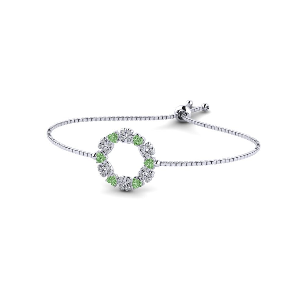 Paladio Diamante Verde Pulsera de Mujer Aracc