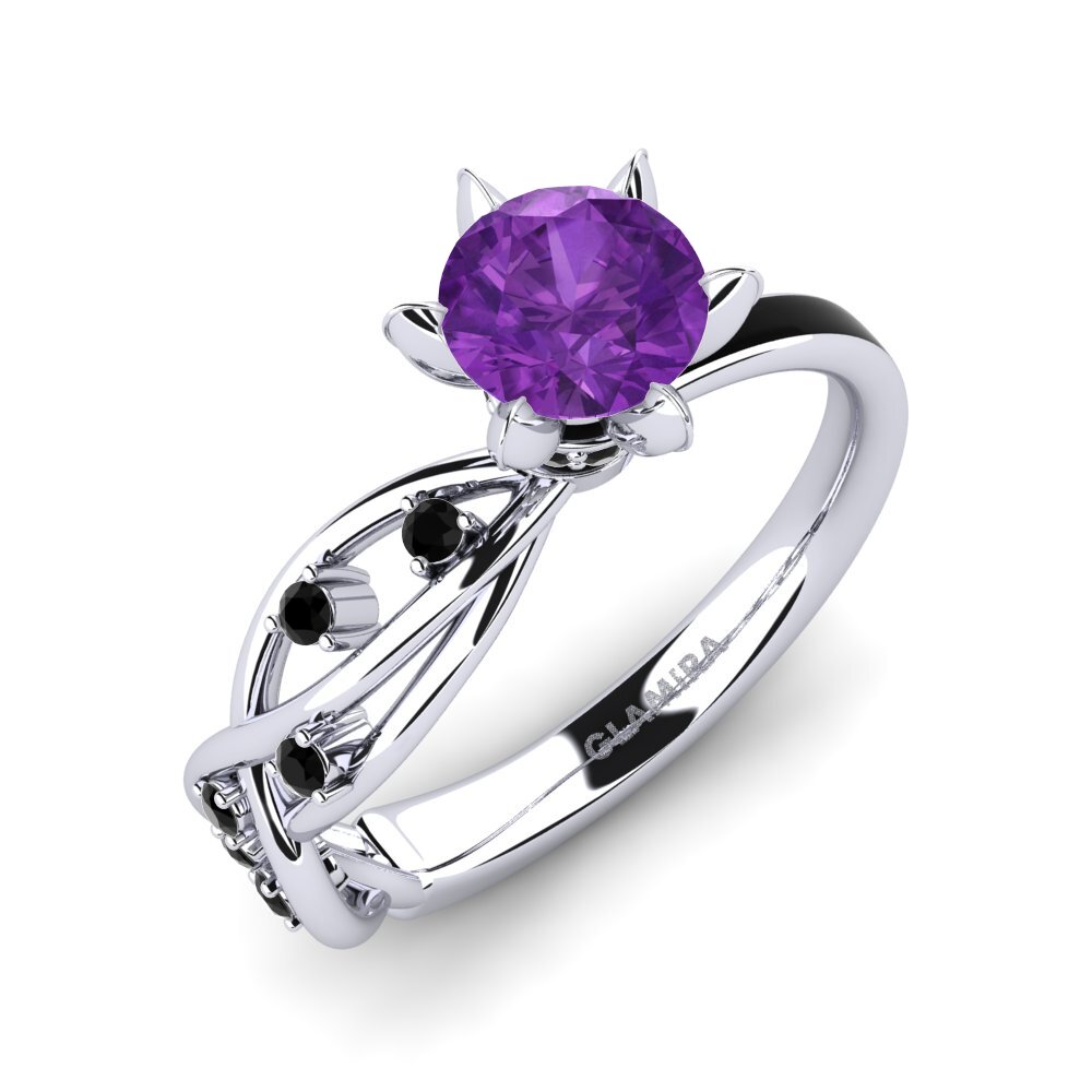Amethyst Engagement Ring Aracelis - Round