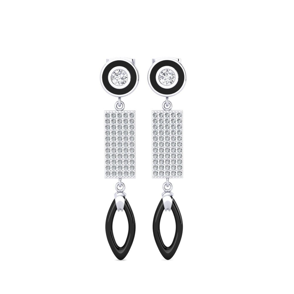 Pendientes Moissanita Cerámica