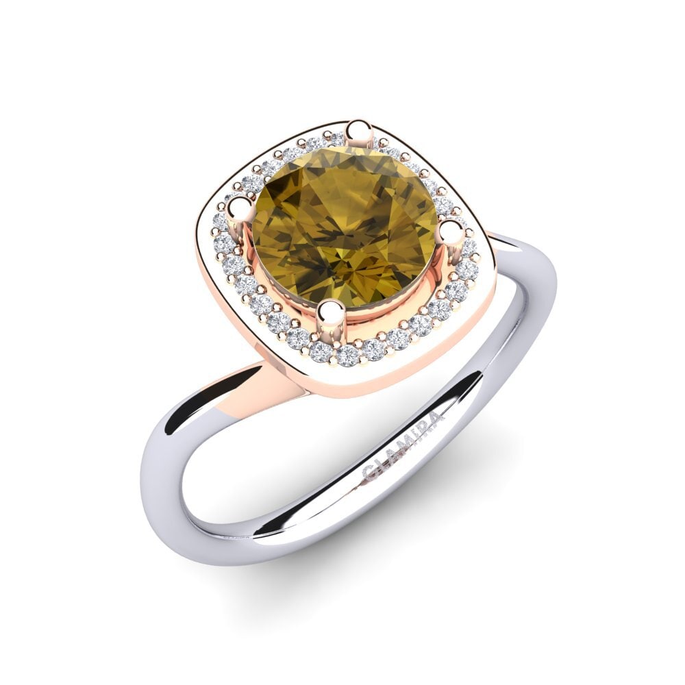 Brown Zircon Engagement Ring Ardenis