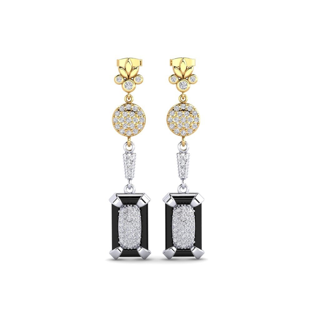 18ct Yellow & White Gold Lab Grown Diamond Women's Earring Ardit