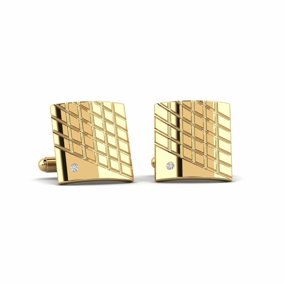 14k Yellow Gold Cufflink Areal