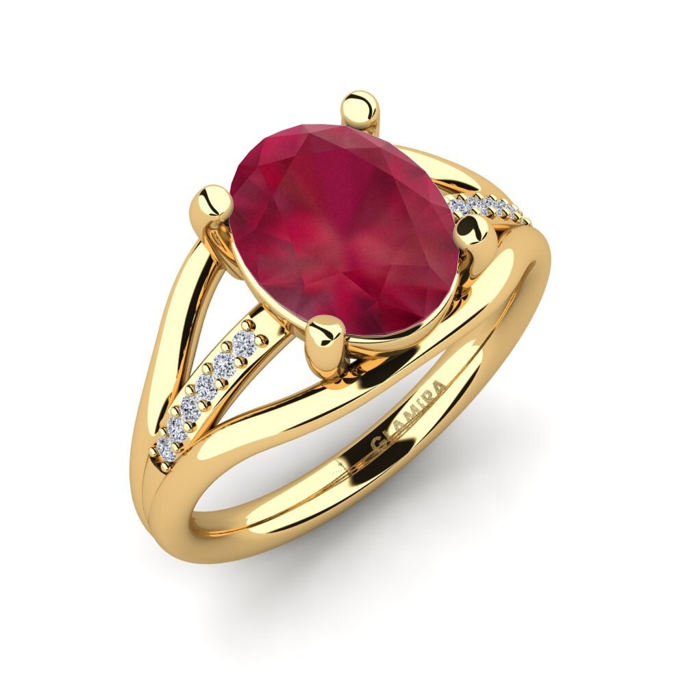 Ruby Engagement Ring Areneka