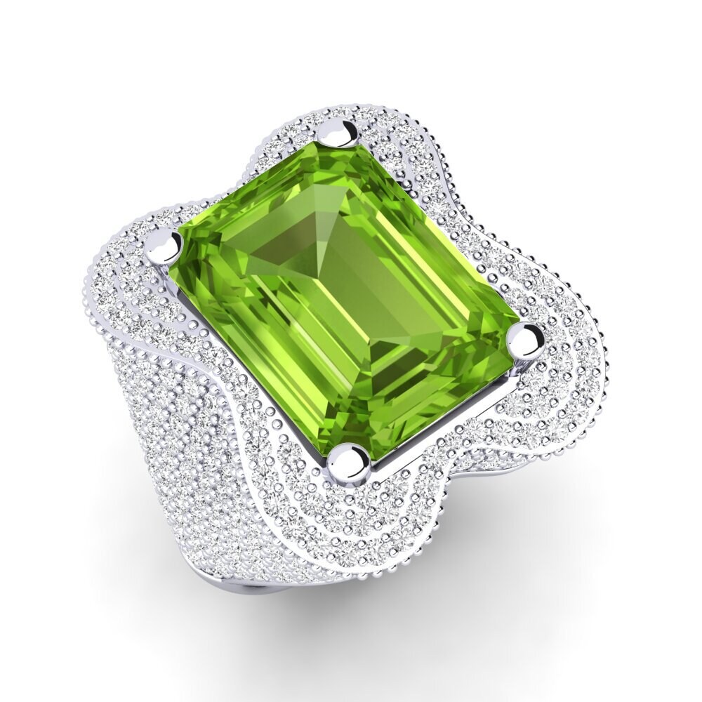 Peridot Engagement Ring Aricela