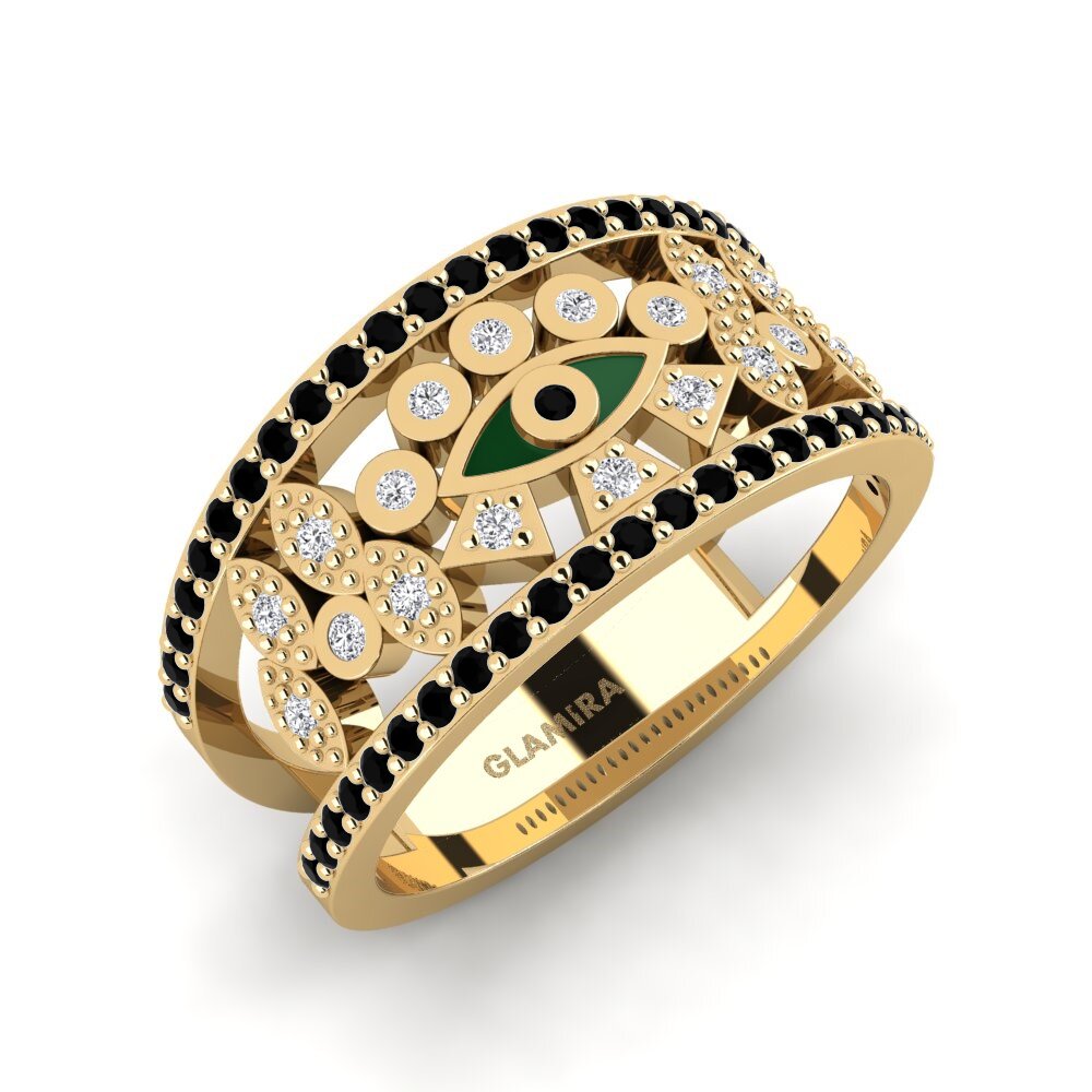 Schwarzer Saphir Ring Arinna
