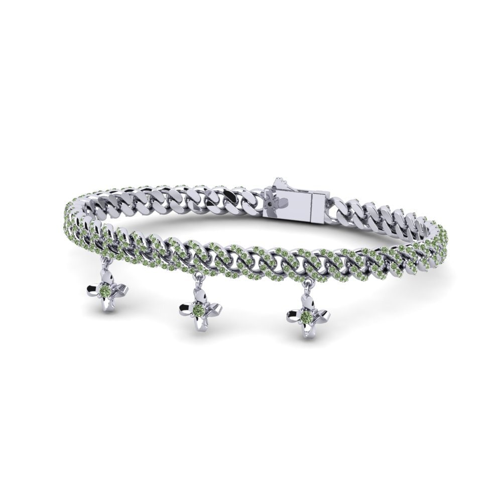 Diamante Verde Pulsera de Mujer Aritch