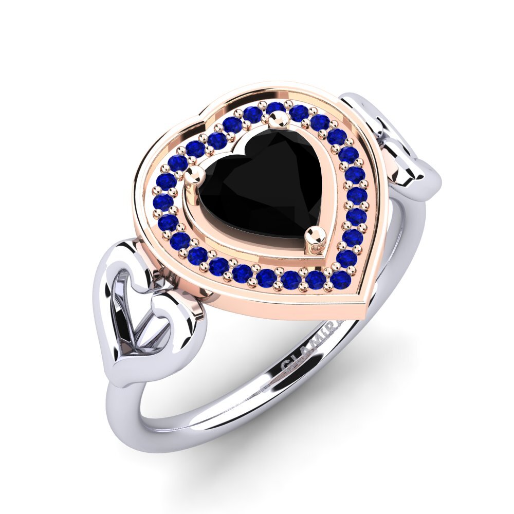 18ct White & Rose Gold Engagement Ring Aritrika