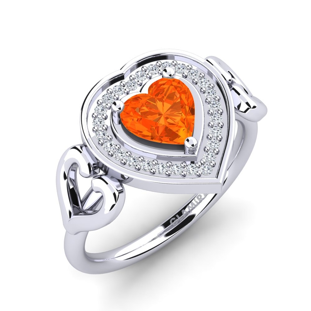 Fire Opal Engagement Ring Aritrika
