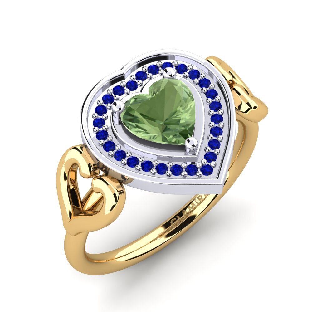 14k Yellow & White Gold Engagement Ring Aritrika