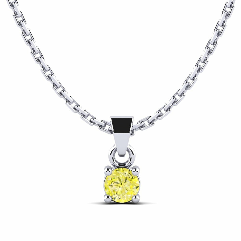 Gele Diamant Dames Hanger Arlecia