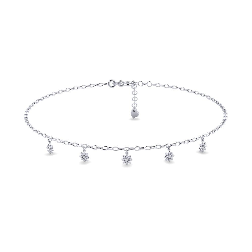 Plata 925 Moissanita Tobillera de mujer Arlenda