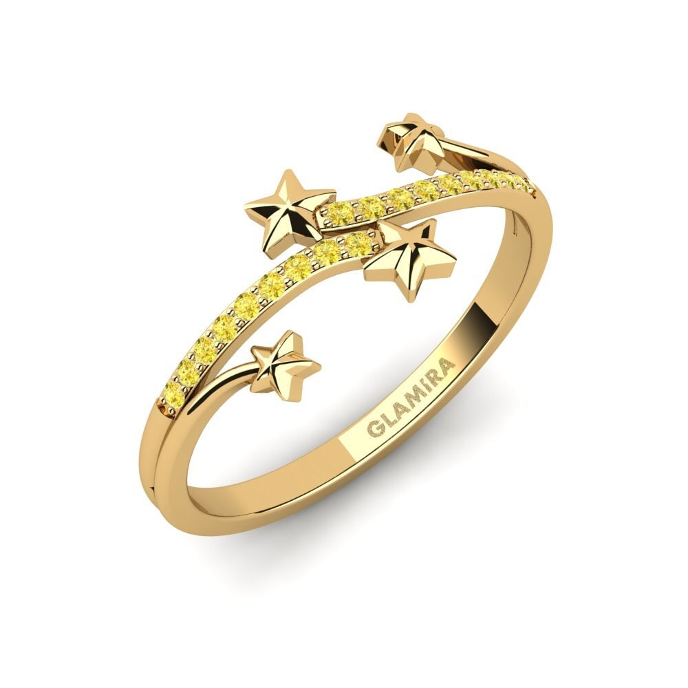 14k Yellow Gold Yellow Sapphire Ring Arlina