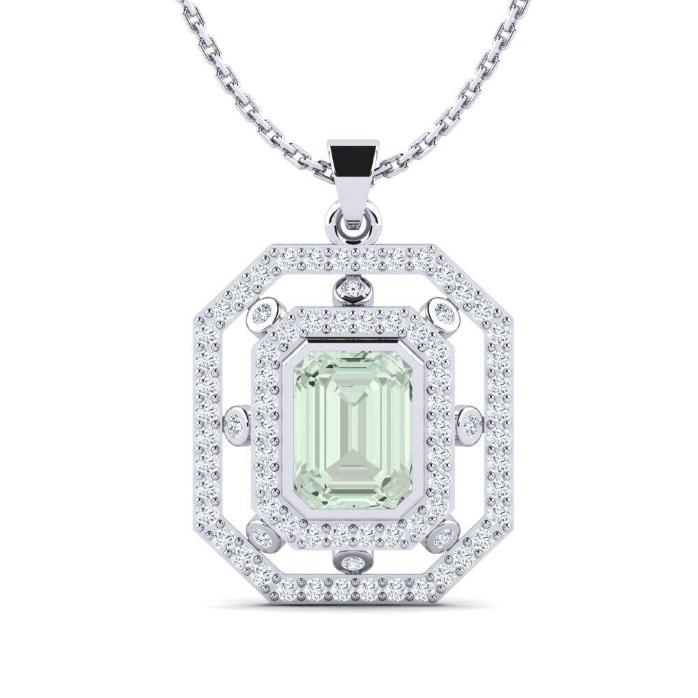 Green Amethyst Women's Pendant Arline