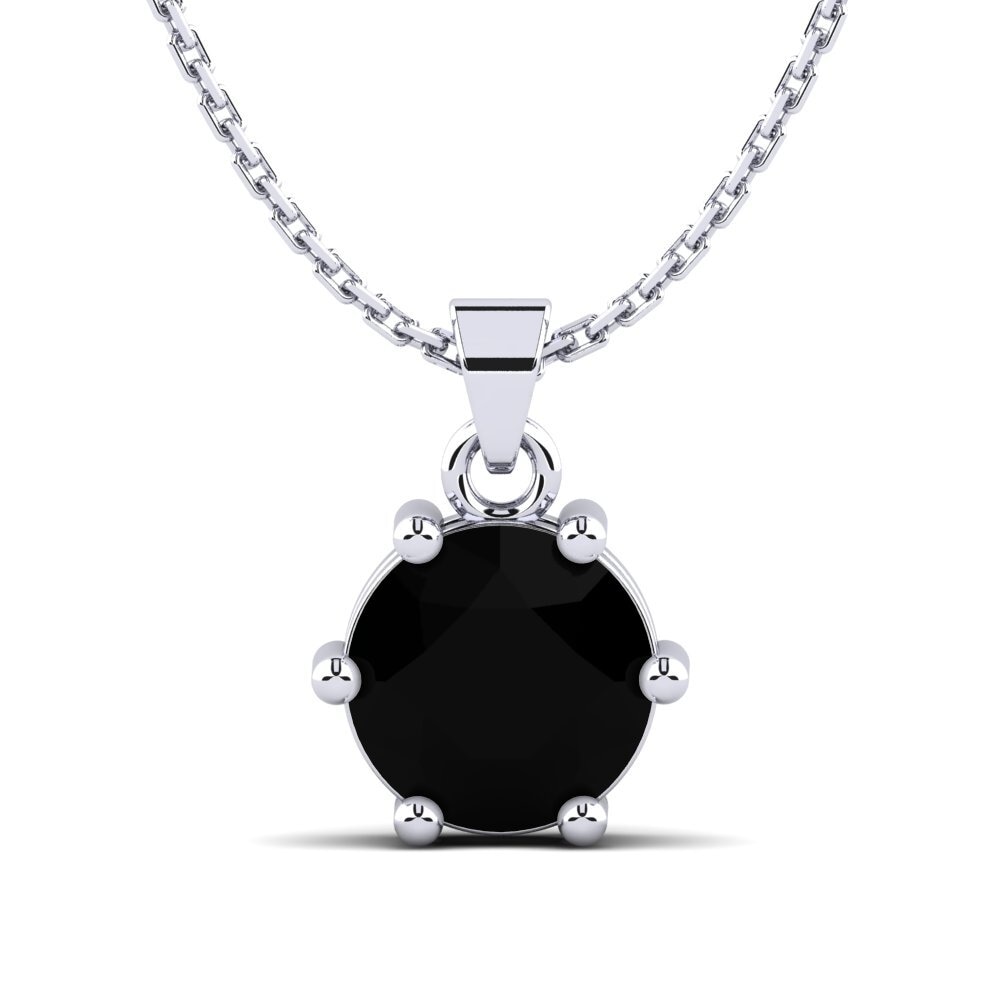 Ónix Negro Colgante de Mujer Arnecia
