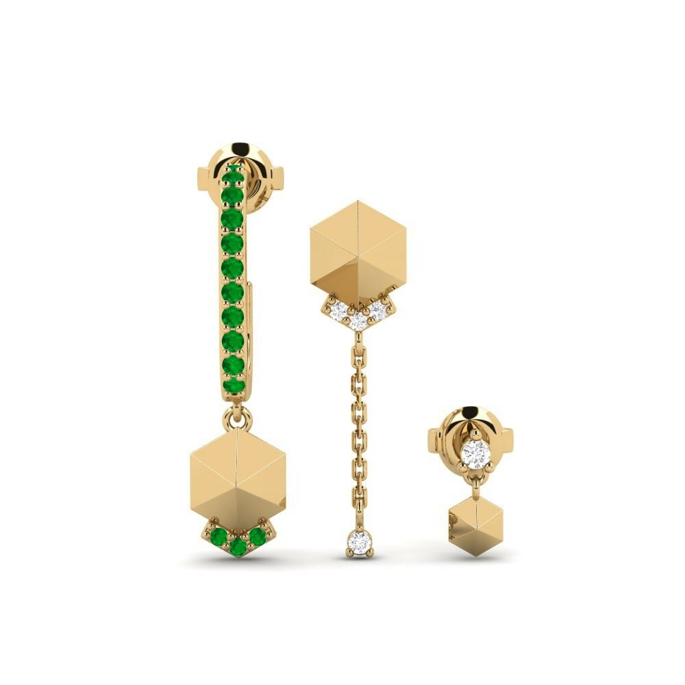 Emerald Women's Earring Aroaro - SET