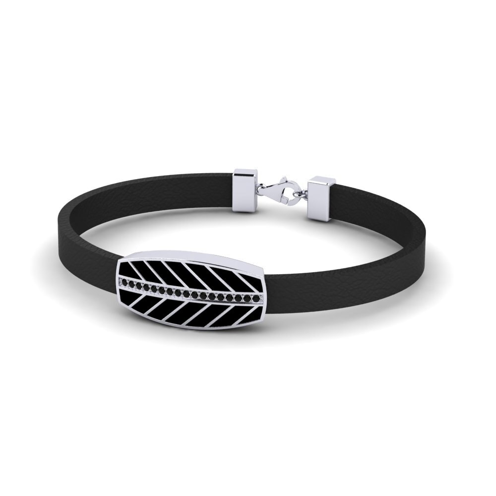 Black Sapphire Men's Bracelet Aron