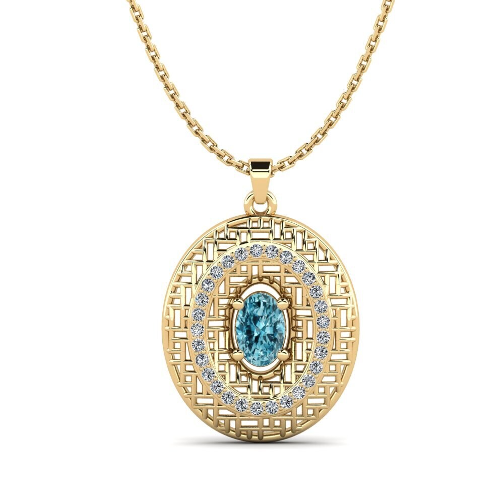 Blue Zircon Women's Pendant Arri