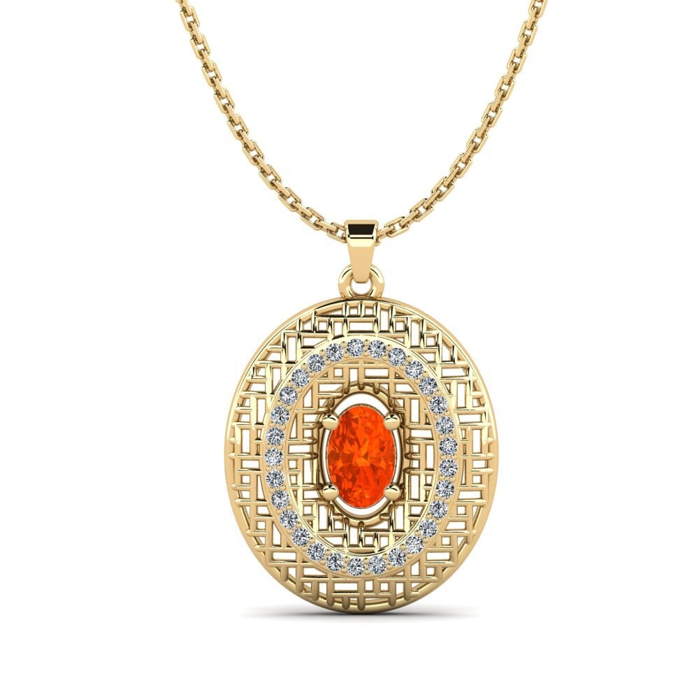 Fire Opal Women's Pendant Arri