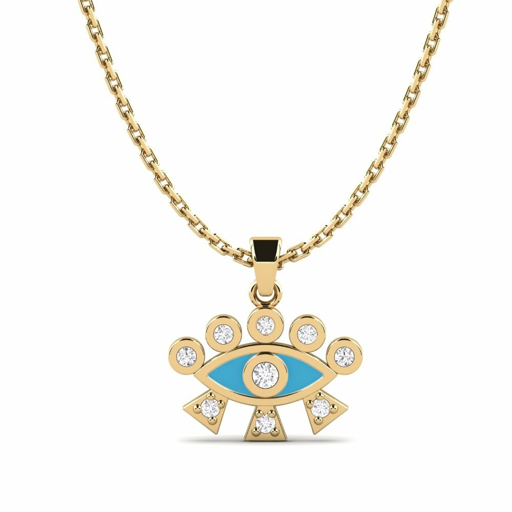 14k Oro Amarillo Colgante de Mujer Arsimela