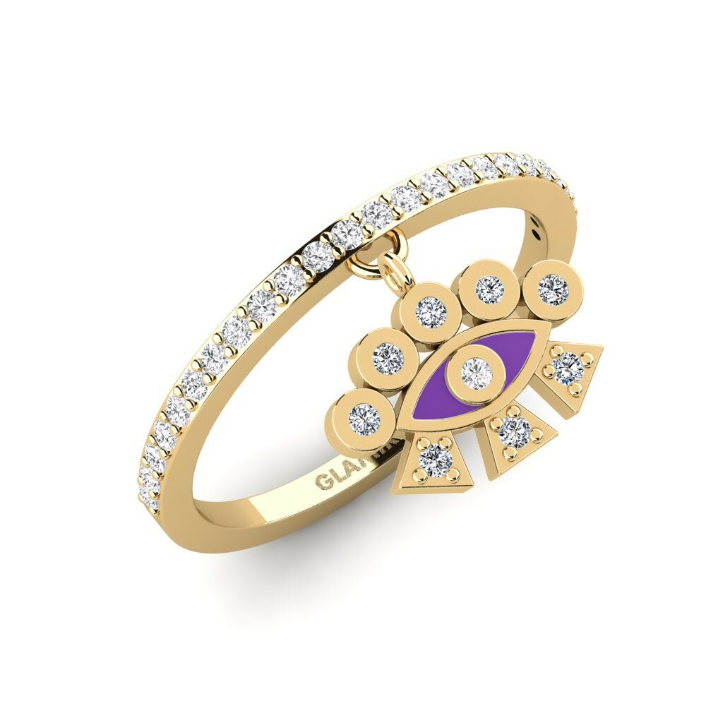 14k Oro Amarillo Anillo Artemisi