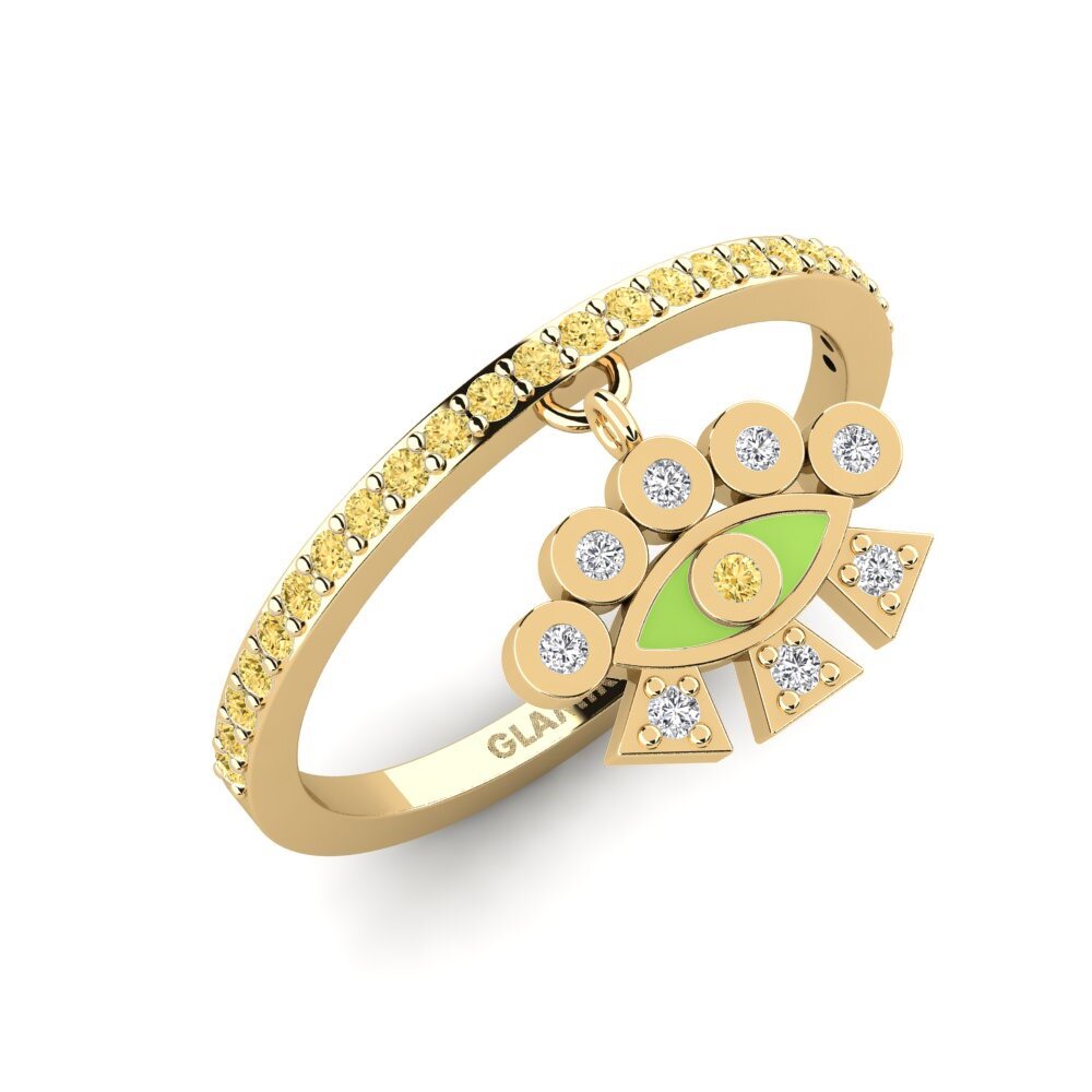 Diamante Amarillo Anillo Artemisi