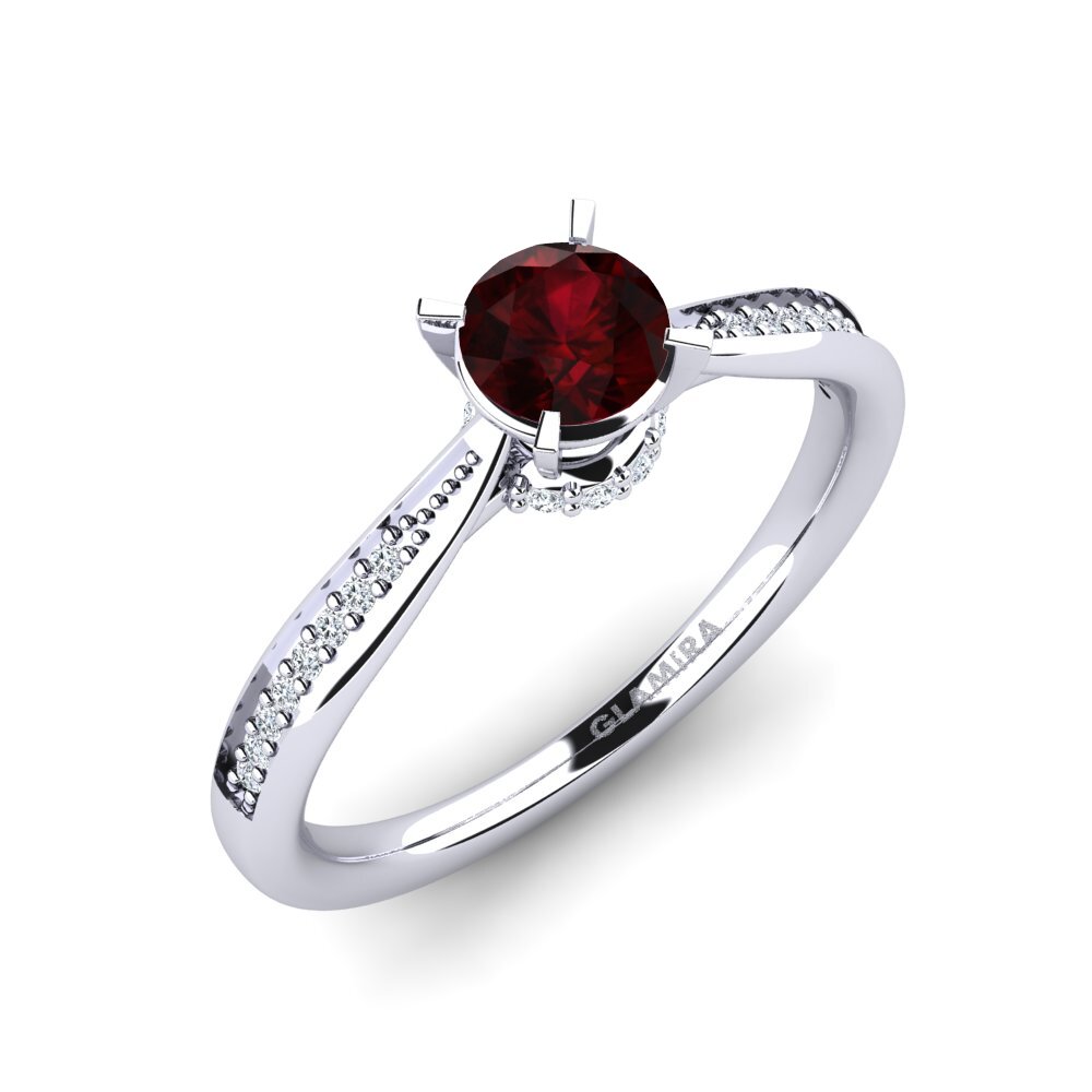 Garnet Engagement Ring Artrina