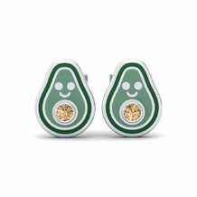 Symbols Brown Diamond dark-green Kids Earrings