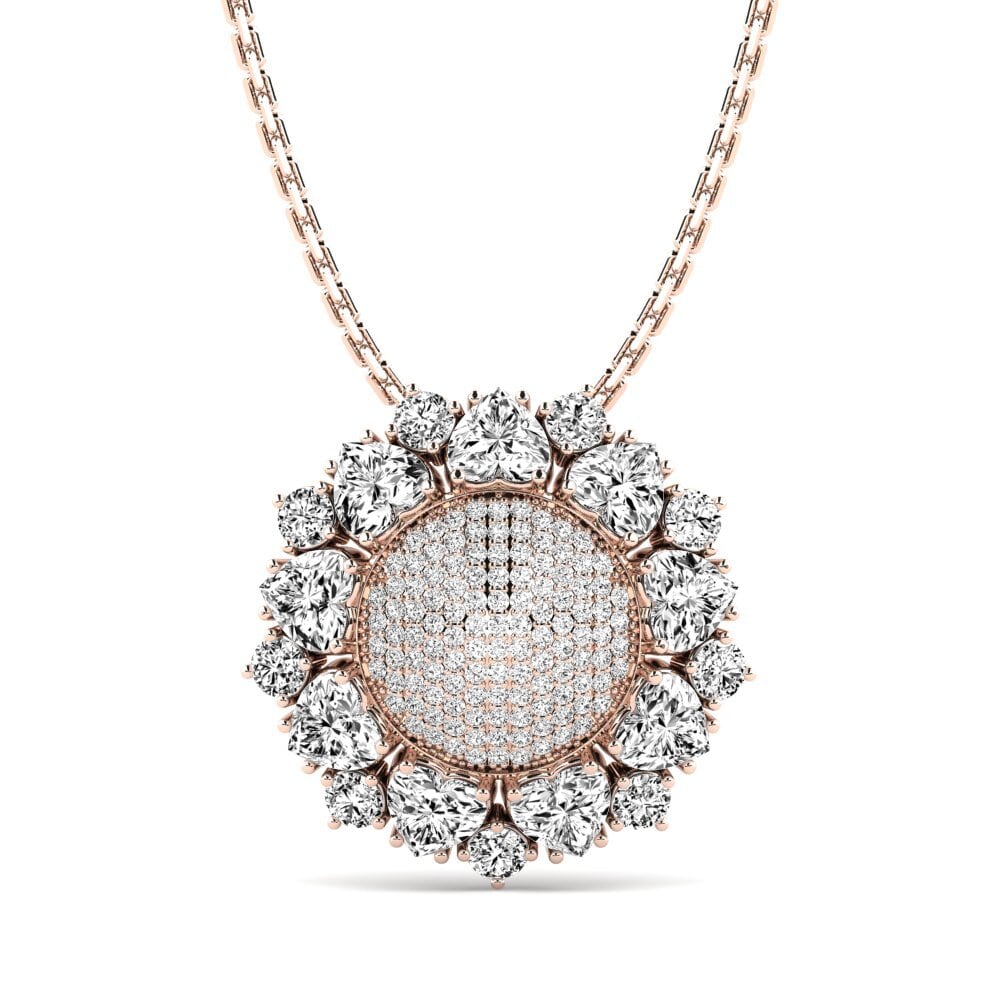 Trái Tim Đá Moissanite Mặt dây chuyền nữ Arwen