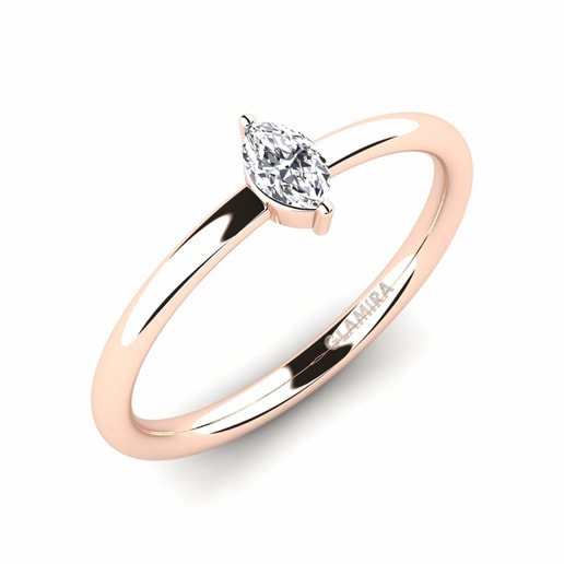 Anillo Aryan Oro Rosa 750 & Diamante