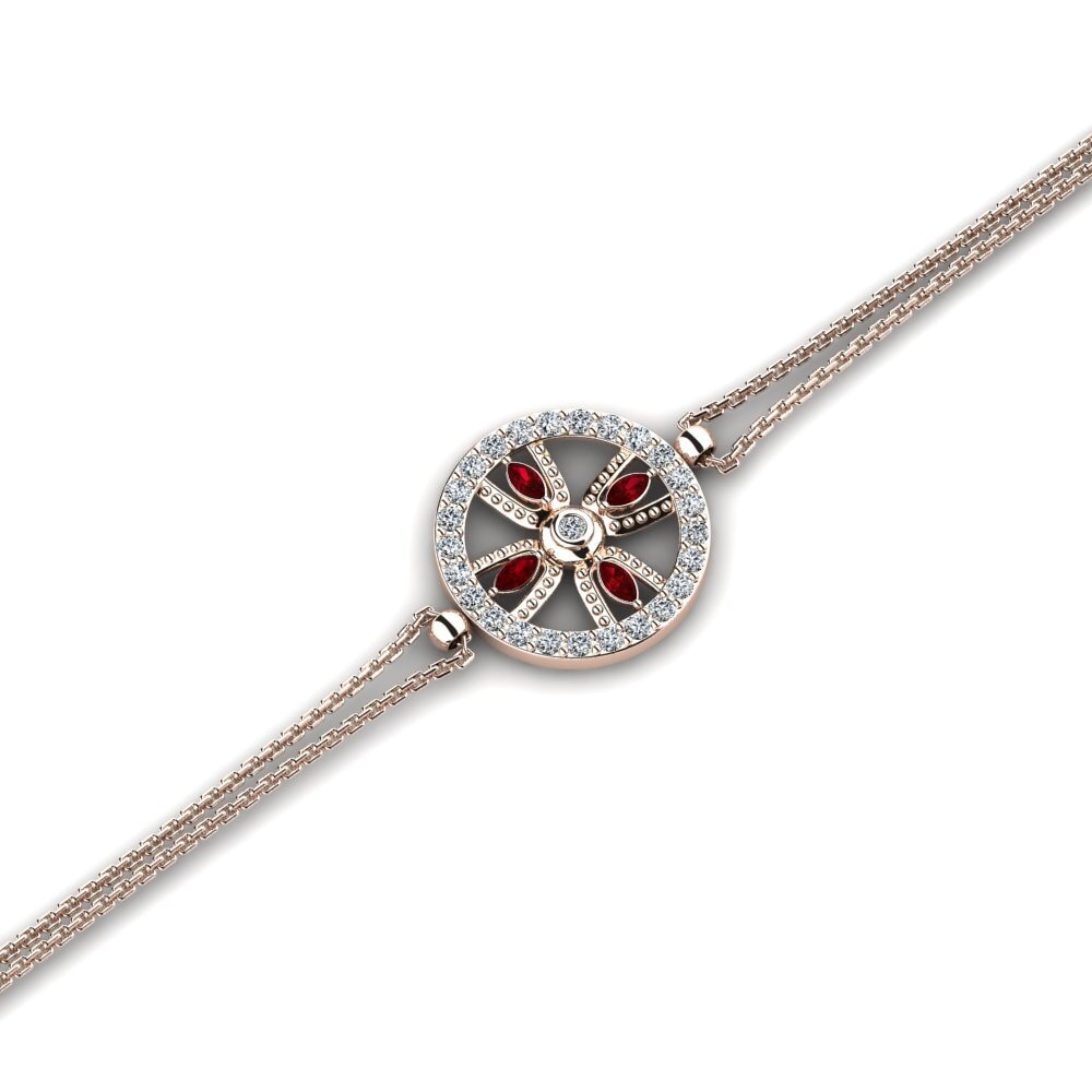 Marquesa Circonita Roja Pulsera de Mujer Arzanabis