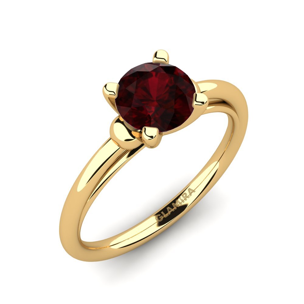 Garnet Engagement Ring Asessia