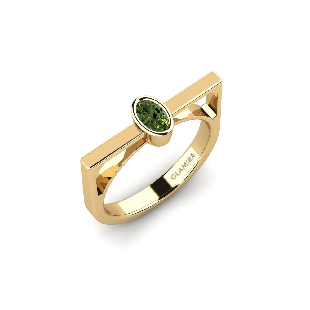 Zafiro Verde Anillo Asgrim