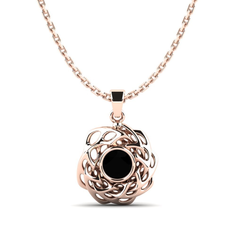 Ónix Negro Colgante de Mujer Ashler