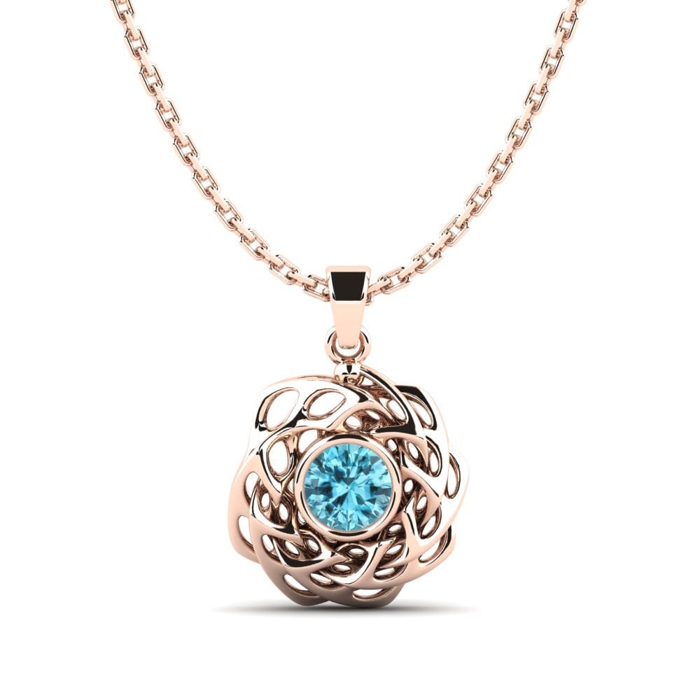 Blue Zircon Women's Pendant Ashler