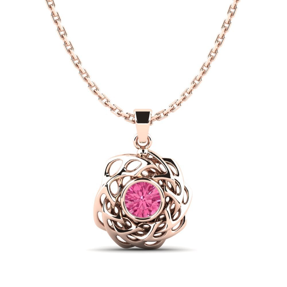 Turmalina rosa Colgante de Mujer Ashler