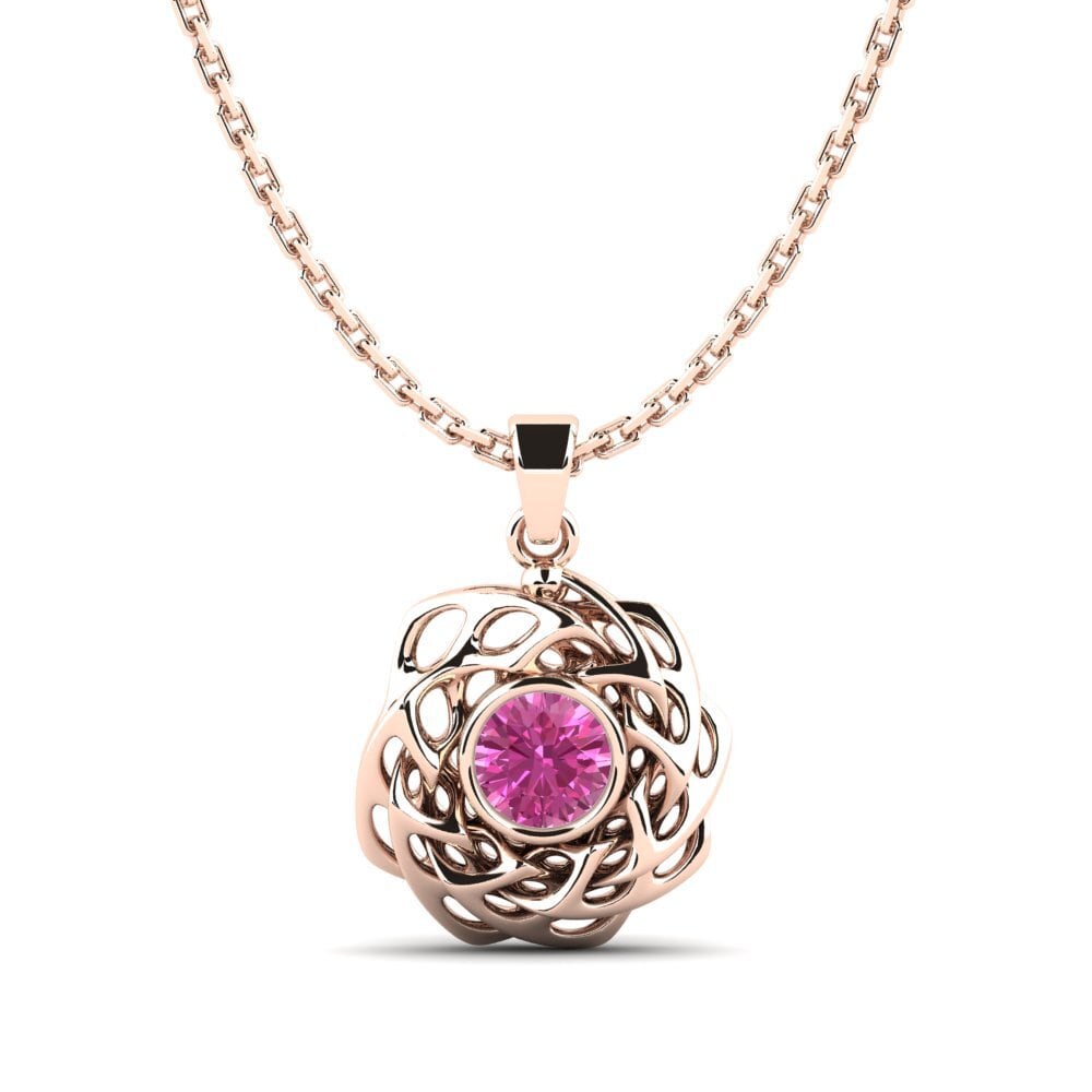 Topacio Rosa Colgante de Mujer Ashler