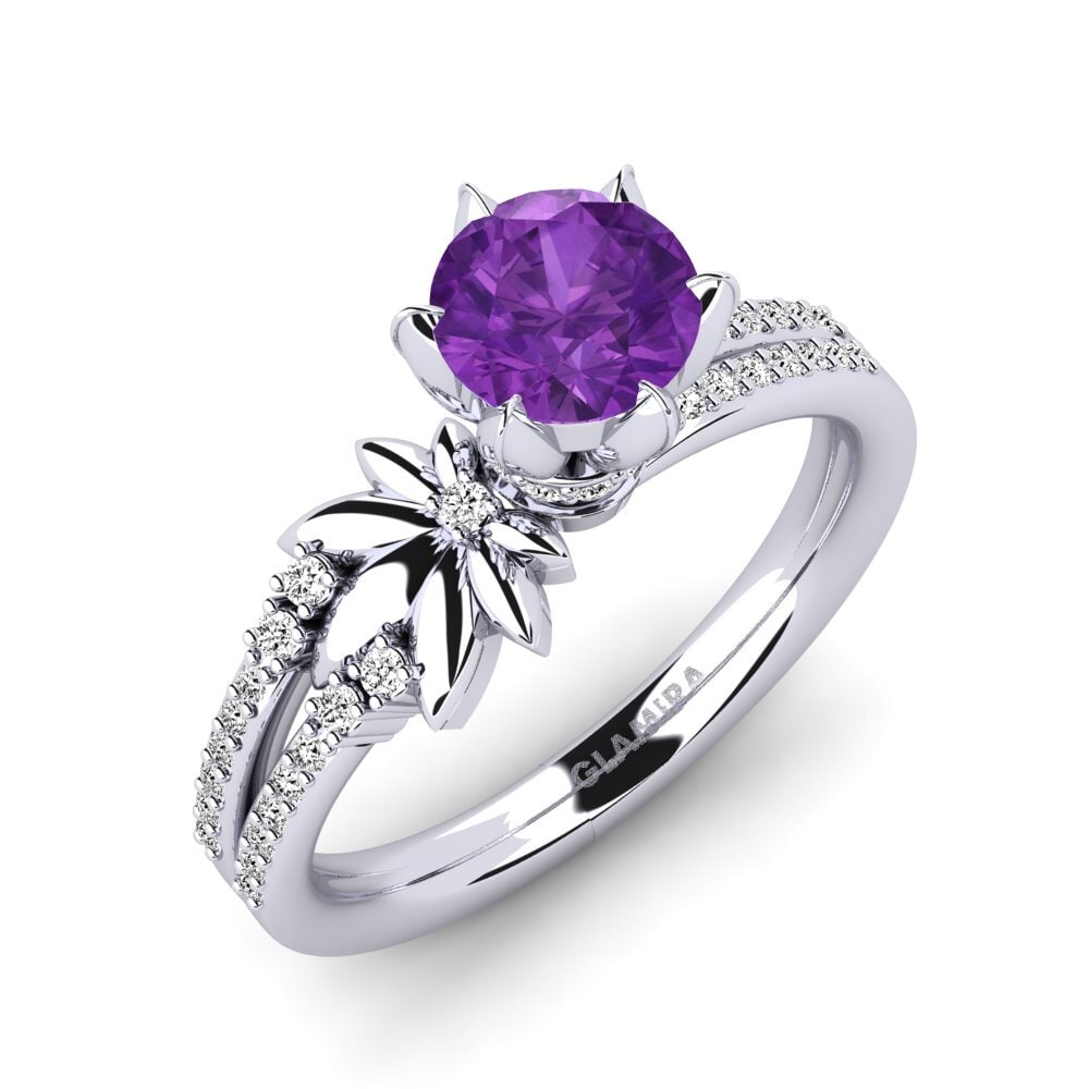 Amethyst Engagement Ring Asia