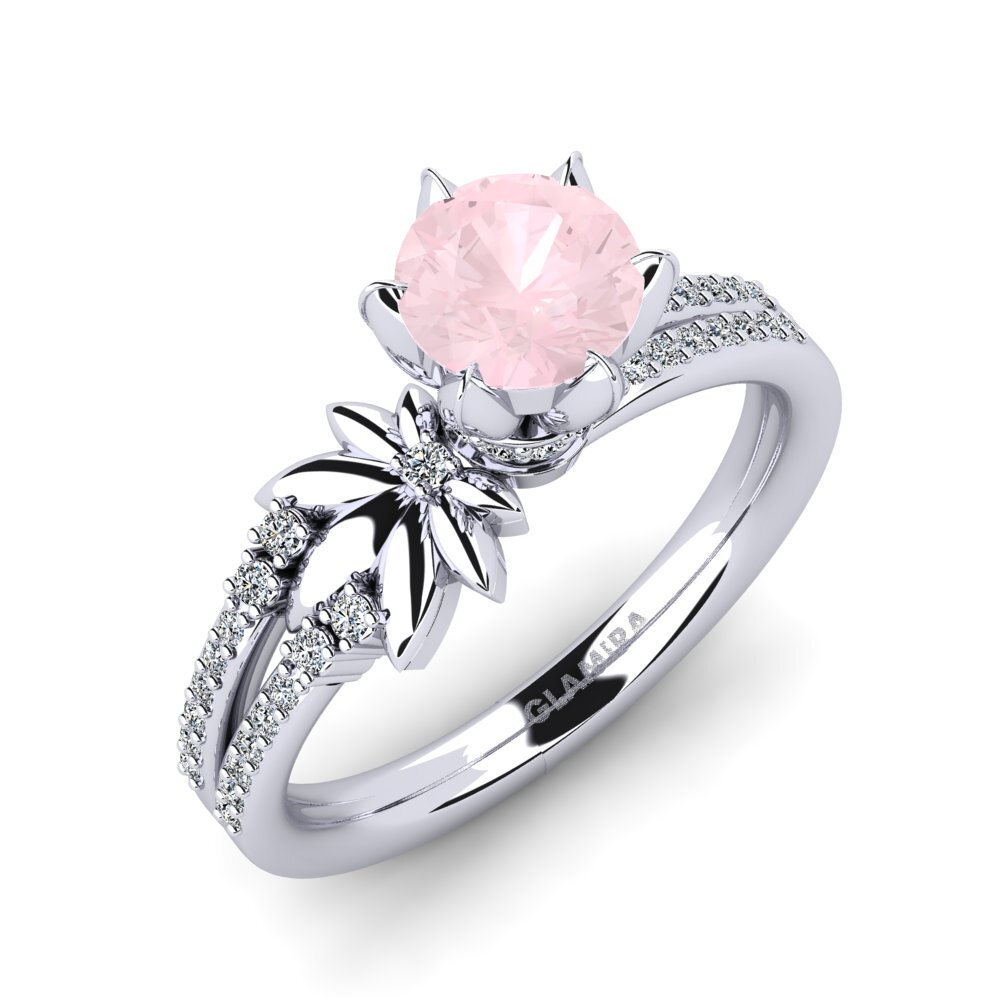 wedding ring platinum rose ring