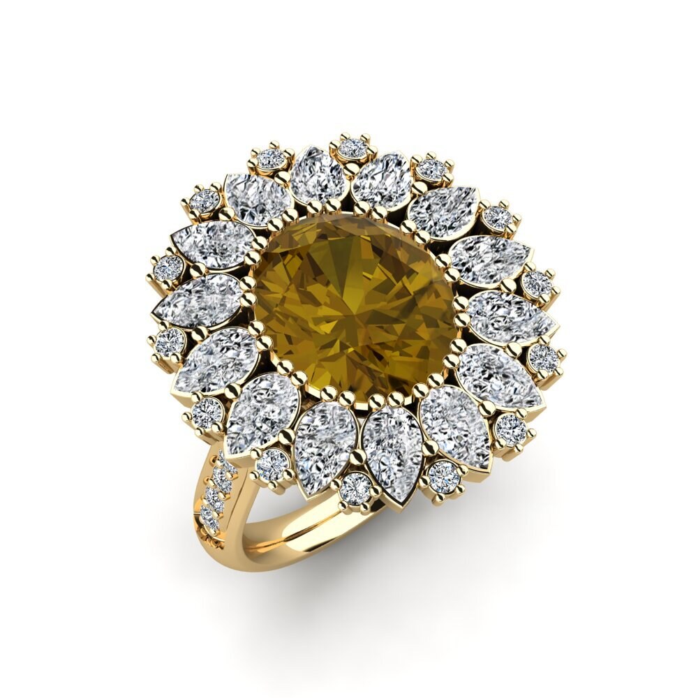 Brown Zircon Ring Asion