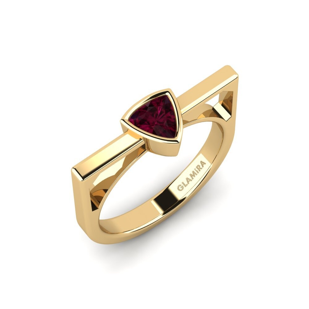 Trillón Granate Rhodolite Anillo de compromiso Askel