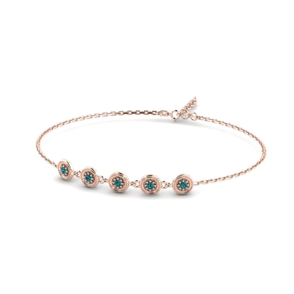 Diamant Bleu Bracelet pour femme Asna