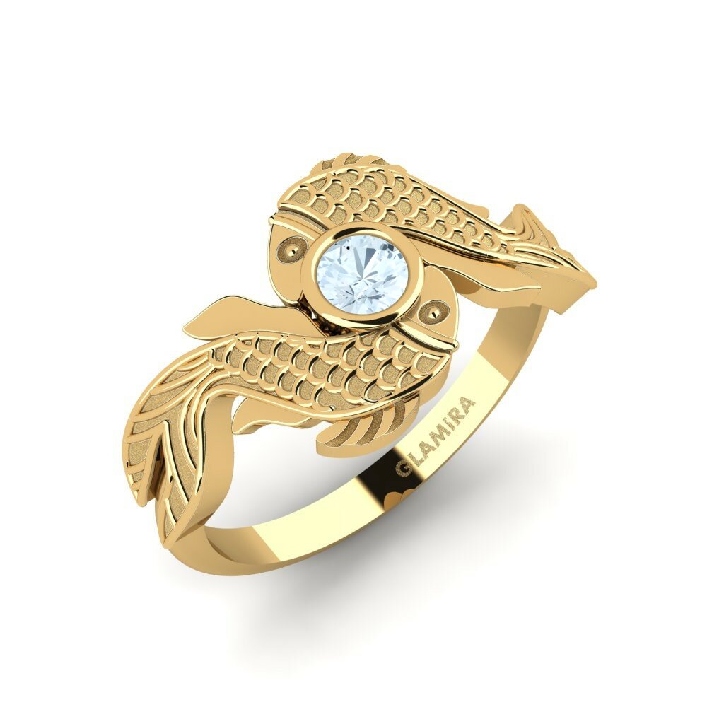 Anillo Aspera 9k Oro Amarillo