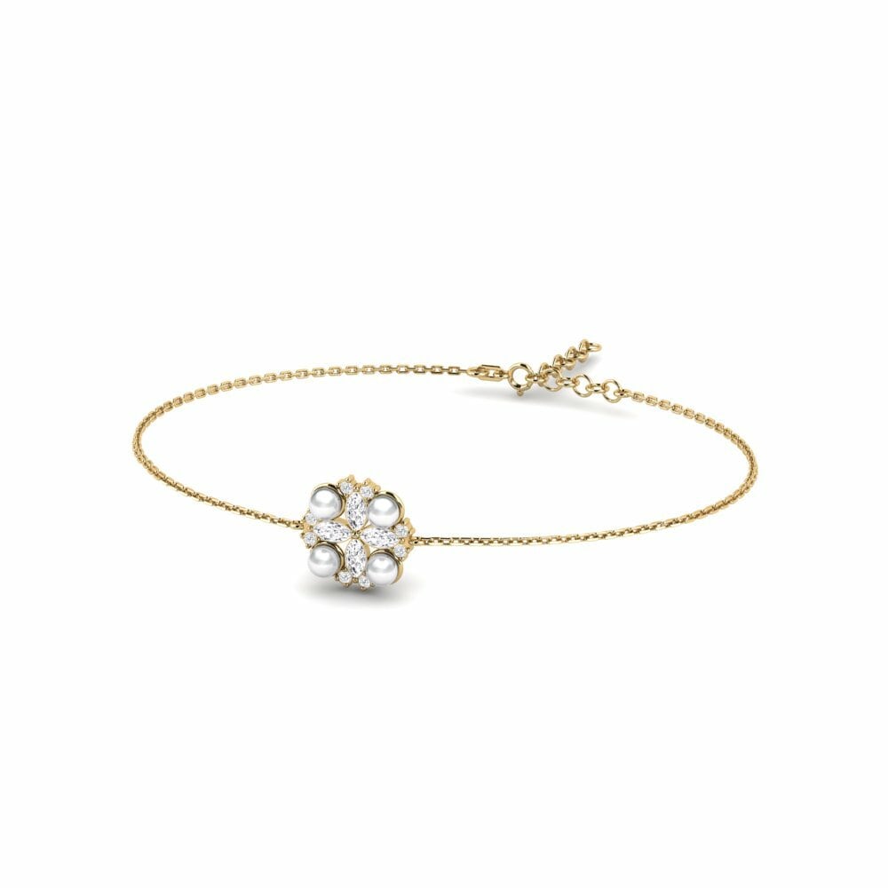 Oro Giallo 585 Bracciale da donna Aspronisi