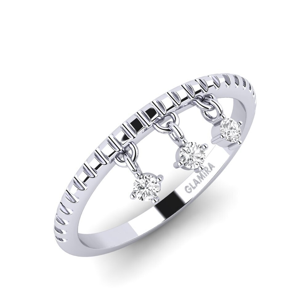 Weißer Saphir Ring Assets