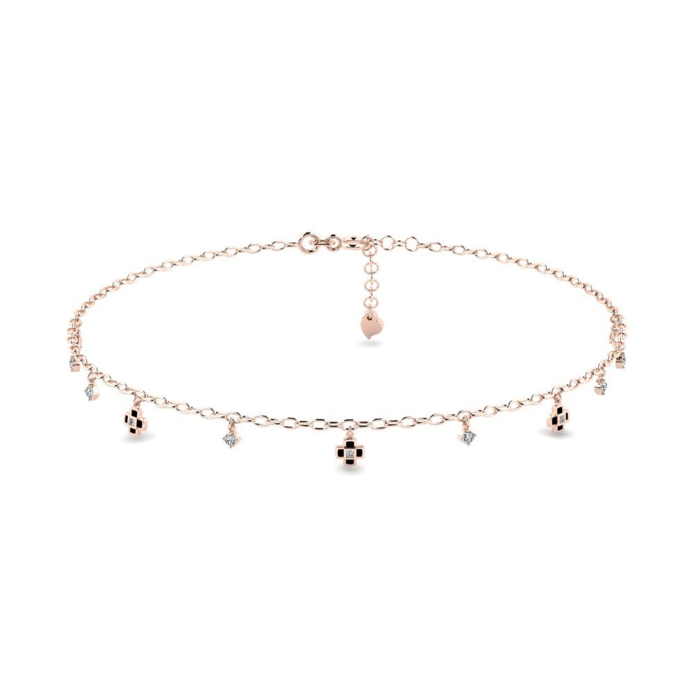 9ct Rose Gold Women's Anklet Assoniac