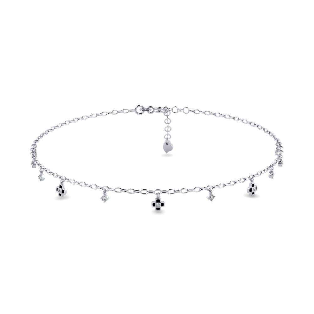 Red Zirconia Women's Anklet Assoniac