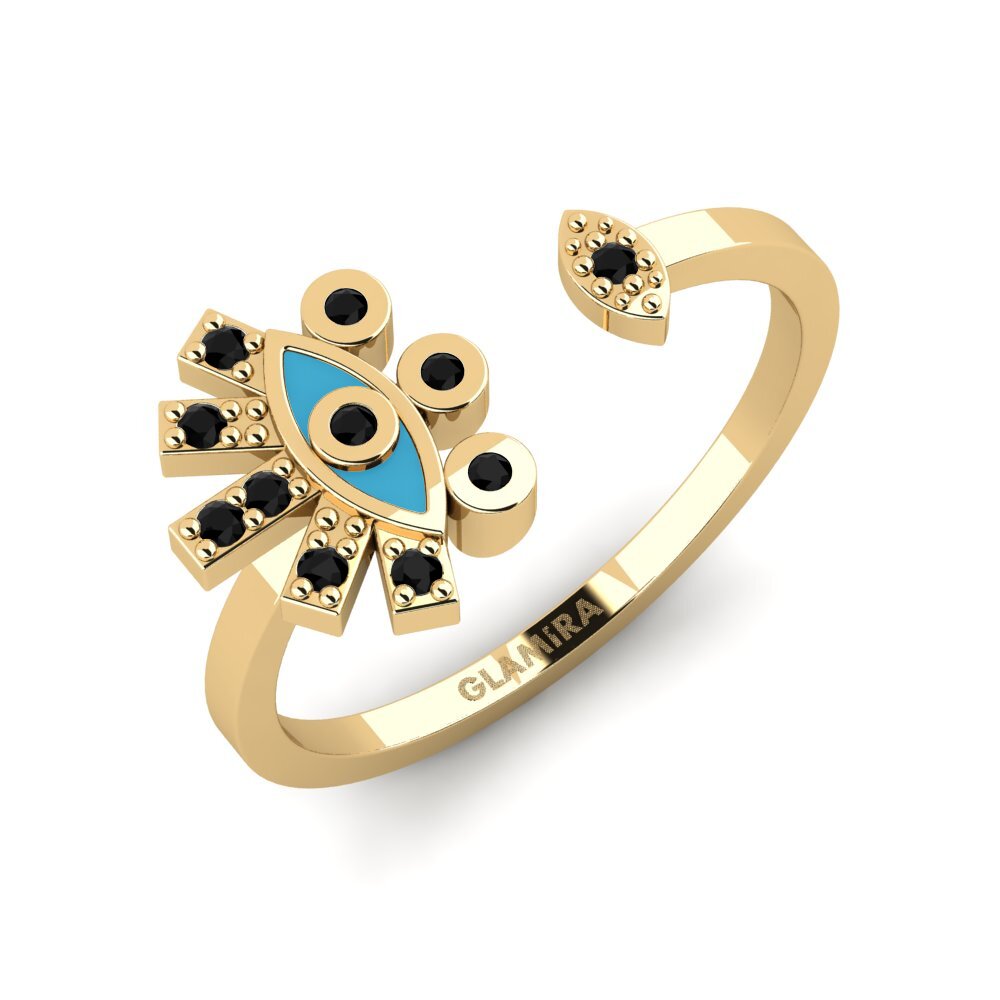 Schwarzer Saphir Ring Assos