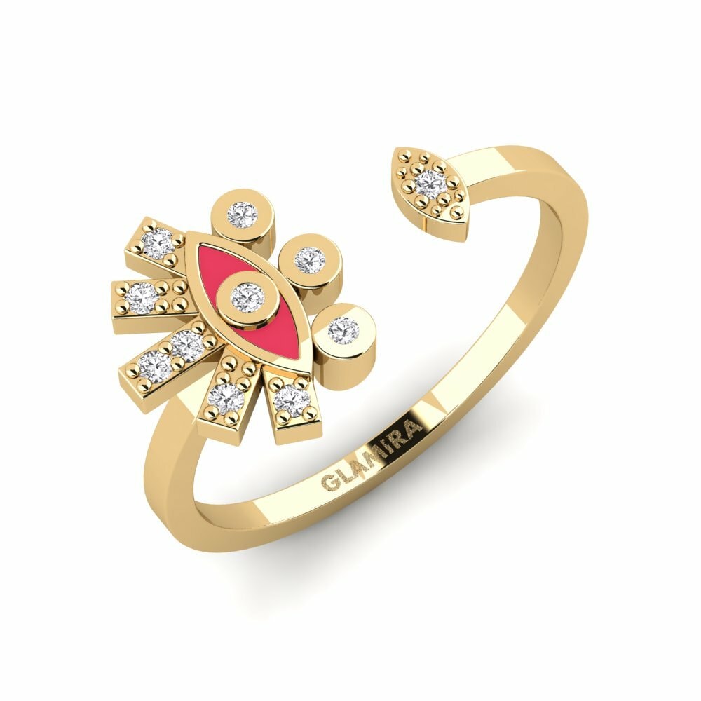 14k Oro Amarillo Anillo Assos